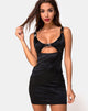 Image von Panna Kleid in Satin Schwarz