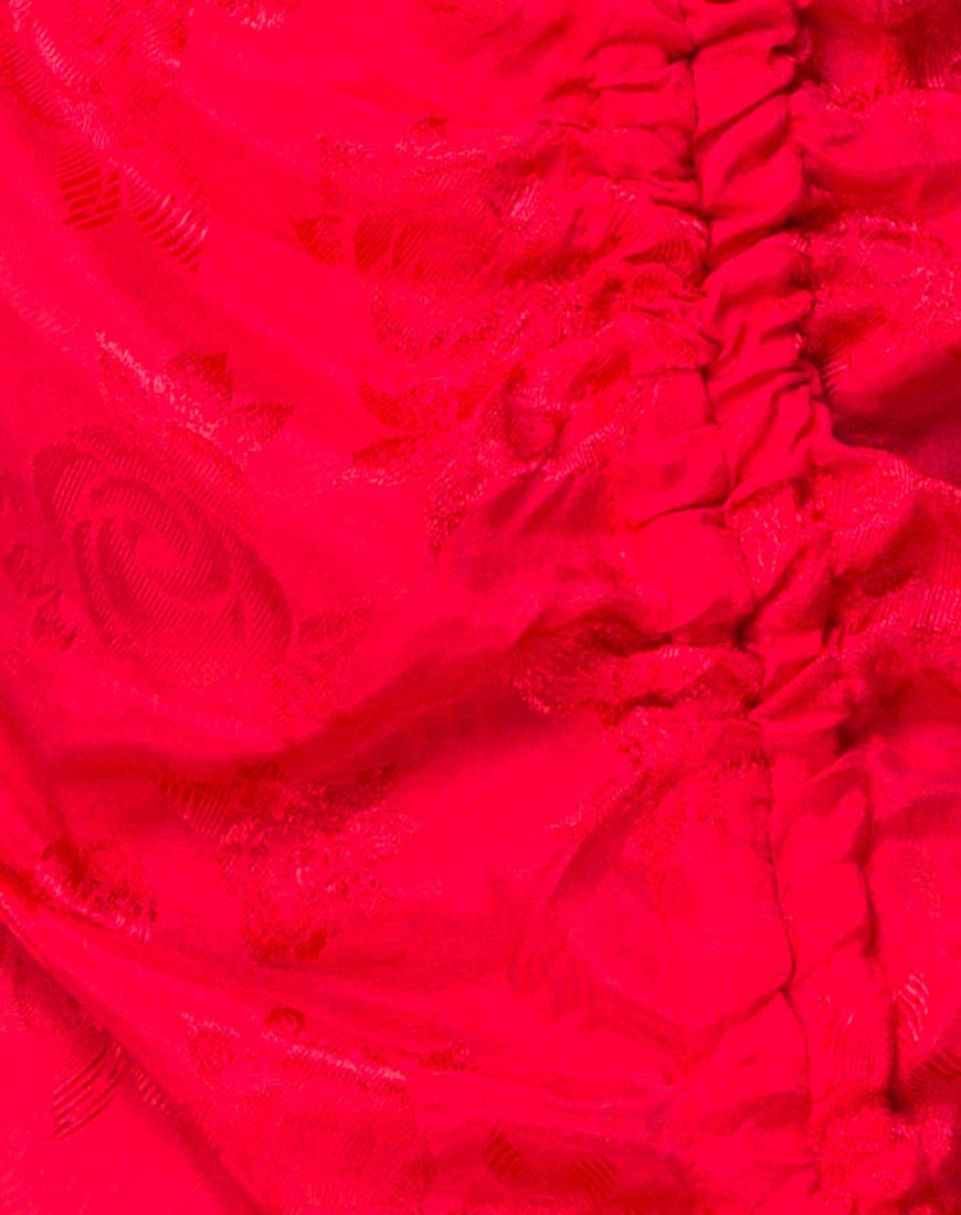 Bild von Panthus Kleid in Satin Rot