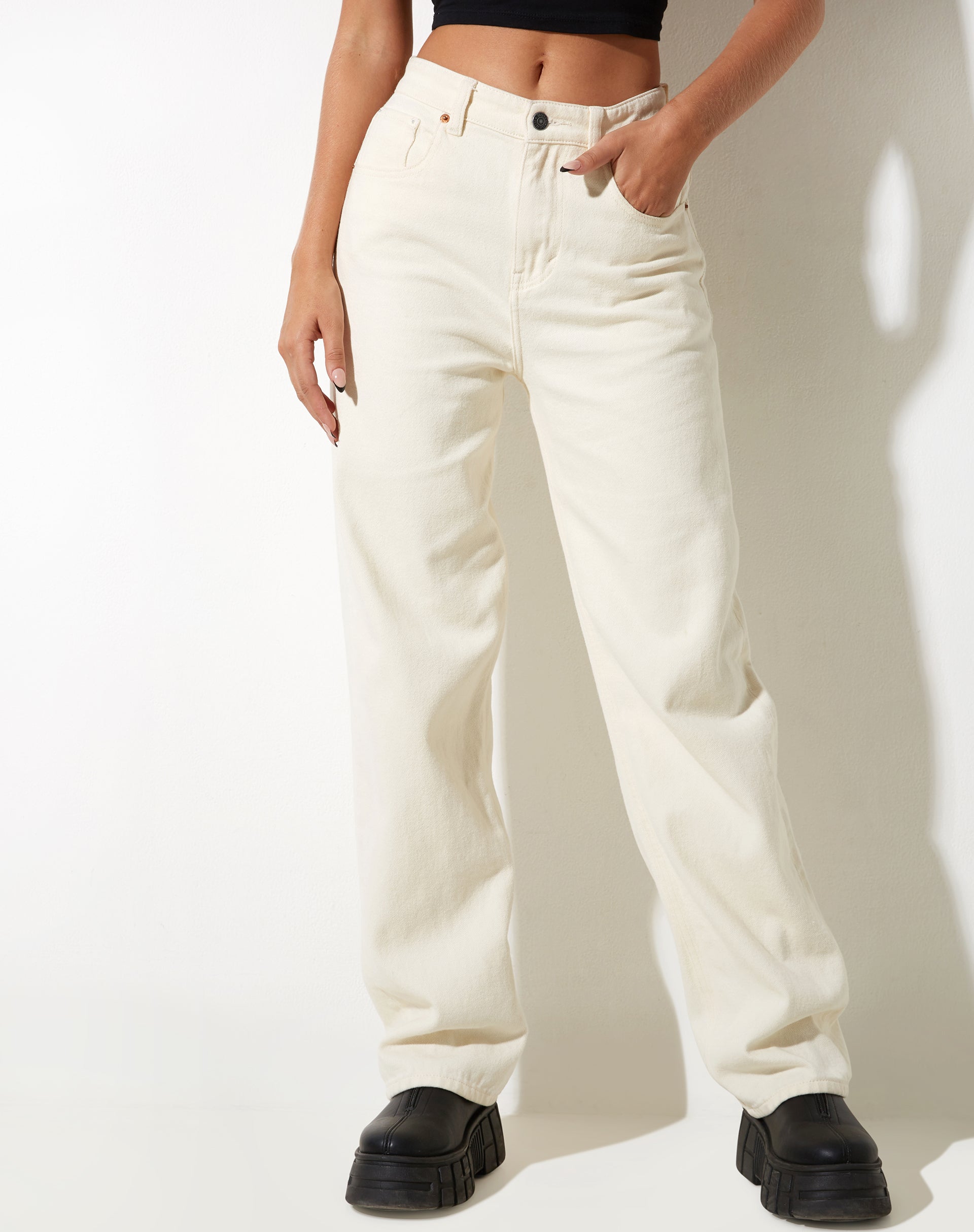 Bild von Parallel Jeans in Buttermilch