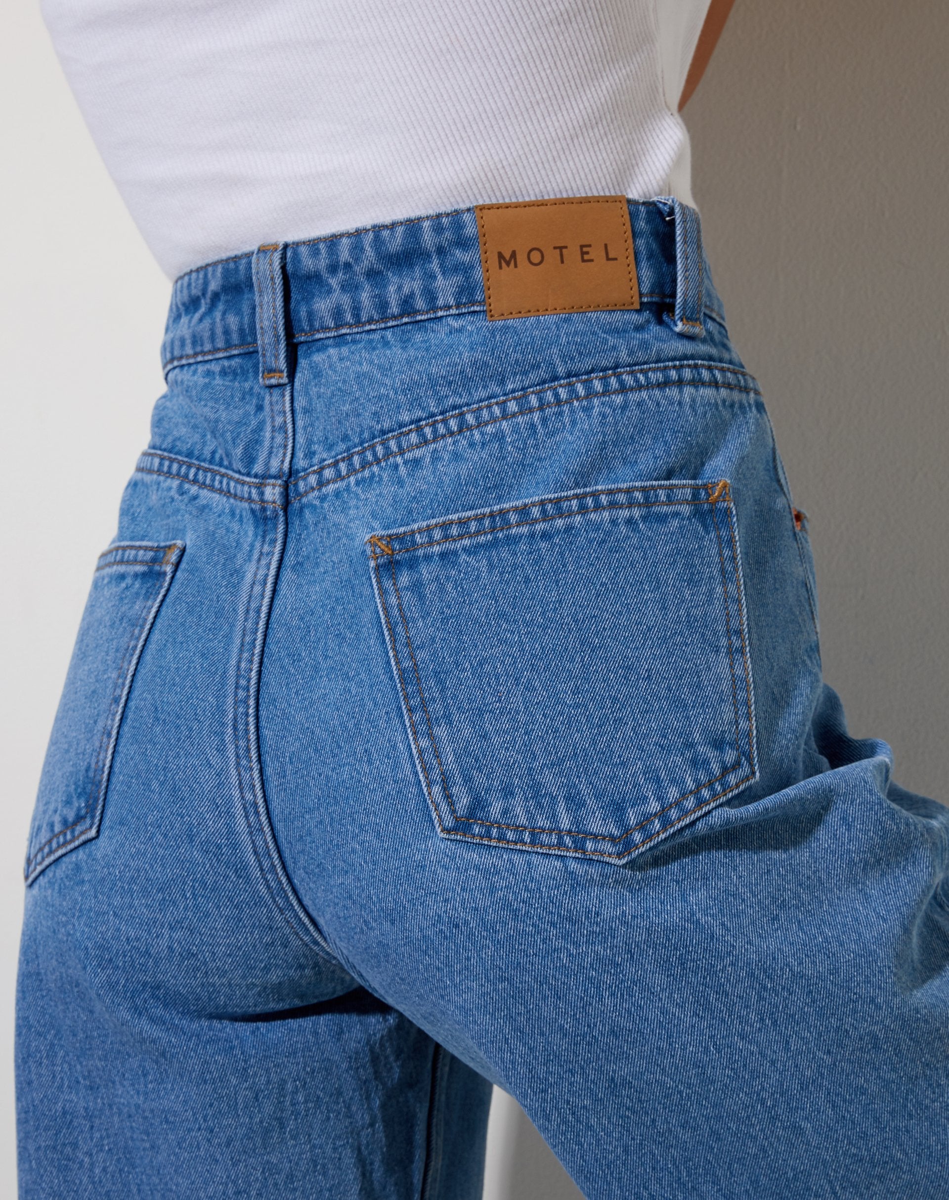 Image of Dip Bleach Parallel Jeans in Super Light Wash