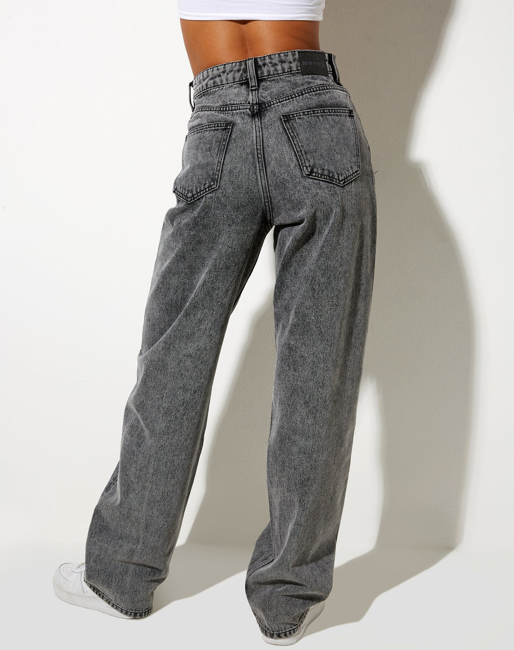 Parallele Jeans in Acid Black