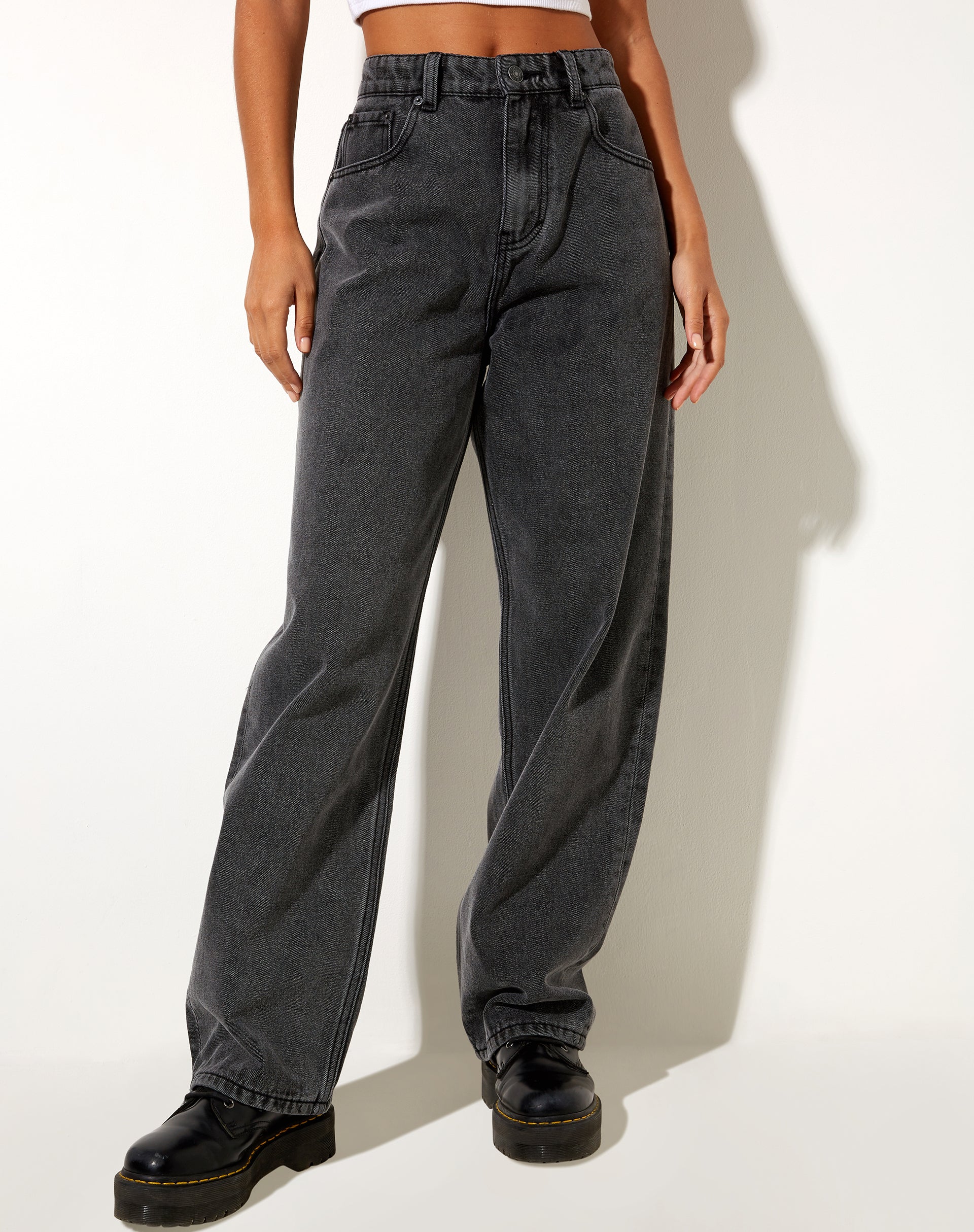 Bild von Bum Rips Parallel Jeans in Black Wash