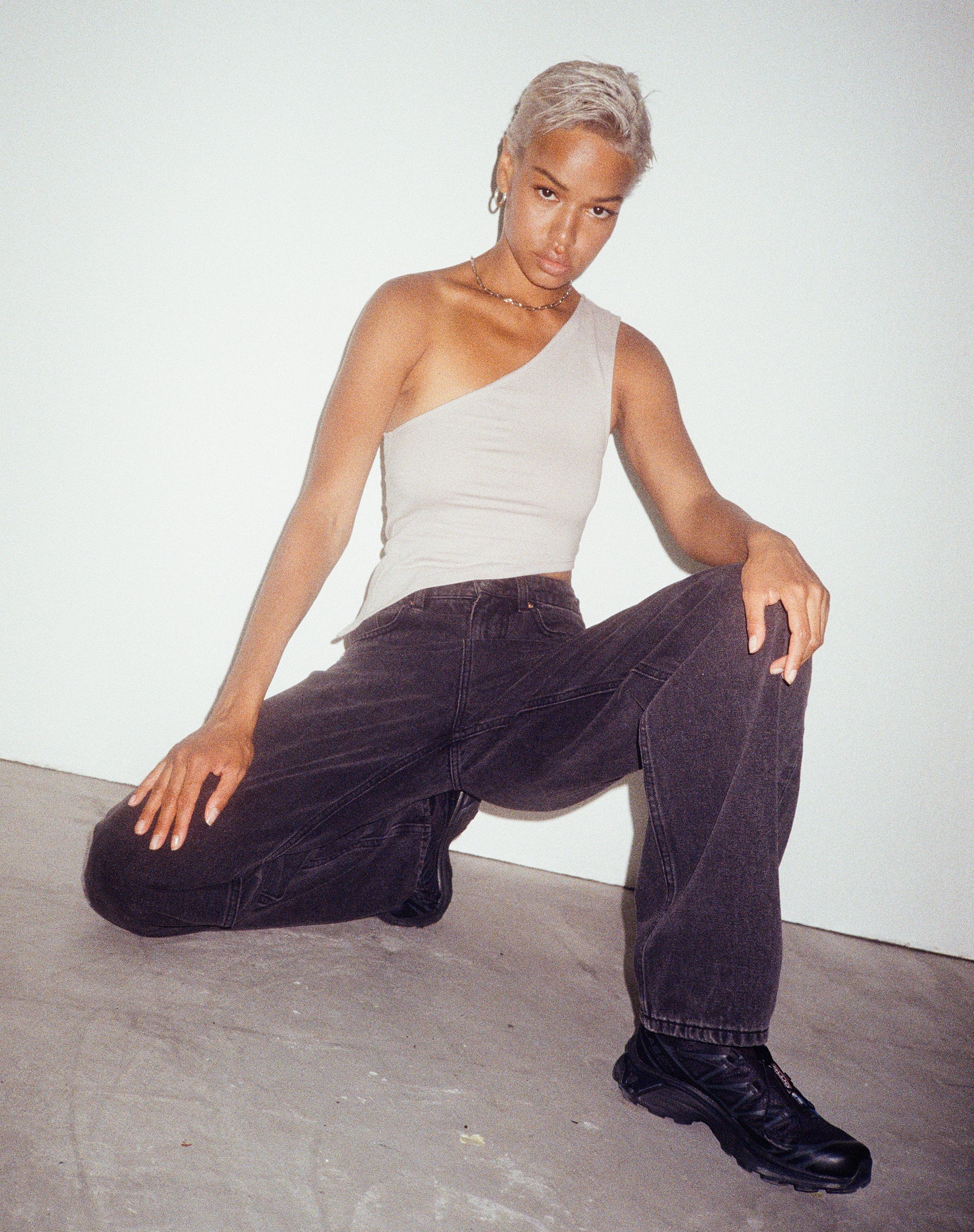 Image von Bayva Crop Top aus Lycra Hafermilch