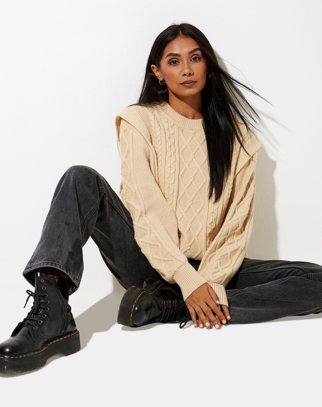 Parsha Pullover in natürlichem Beige