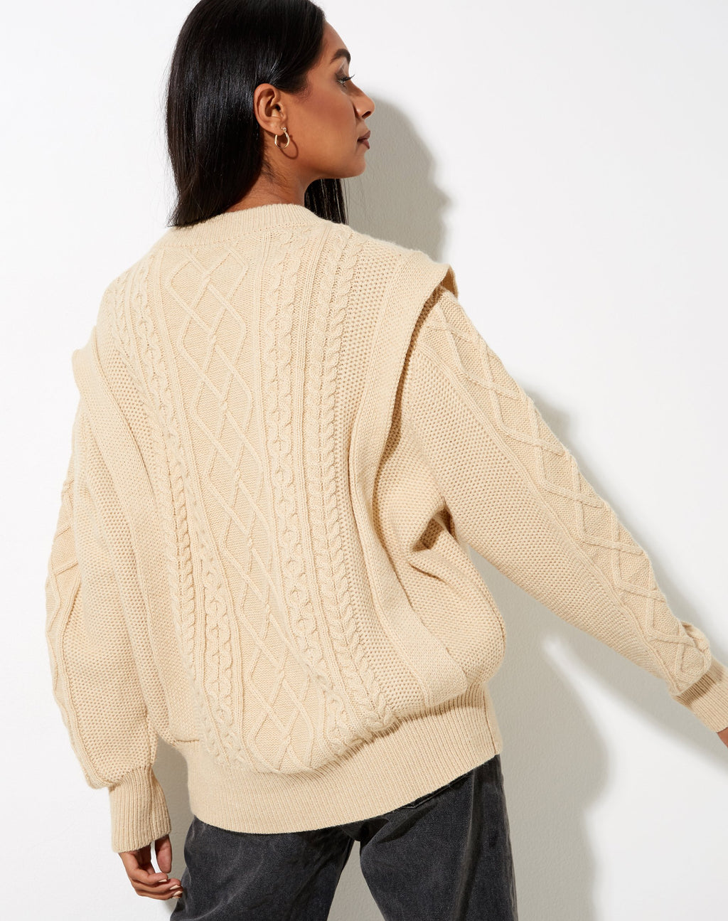 Parsha Pullover in natürlichem Beige