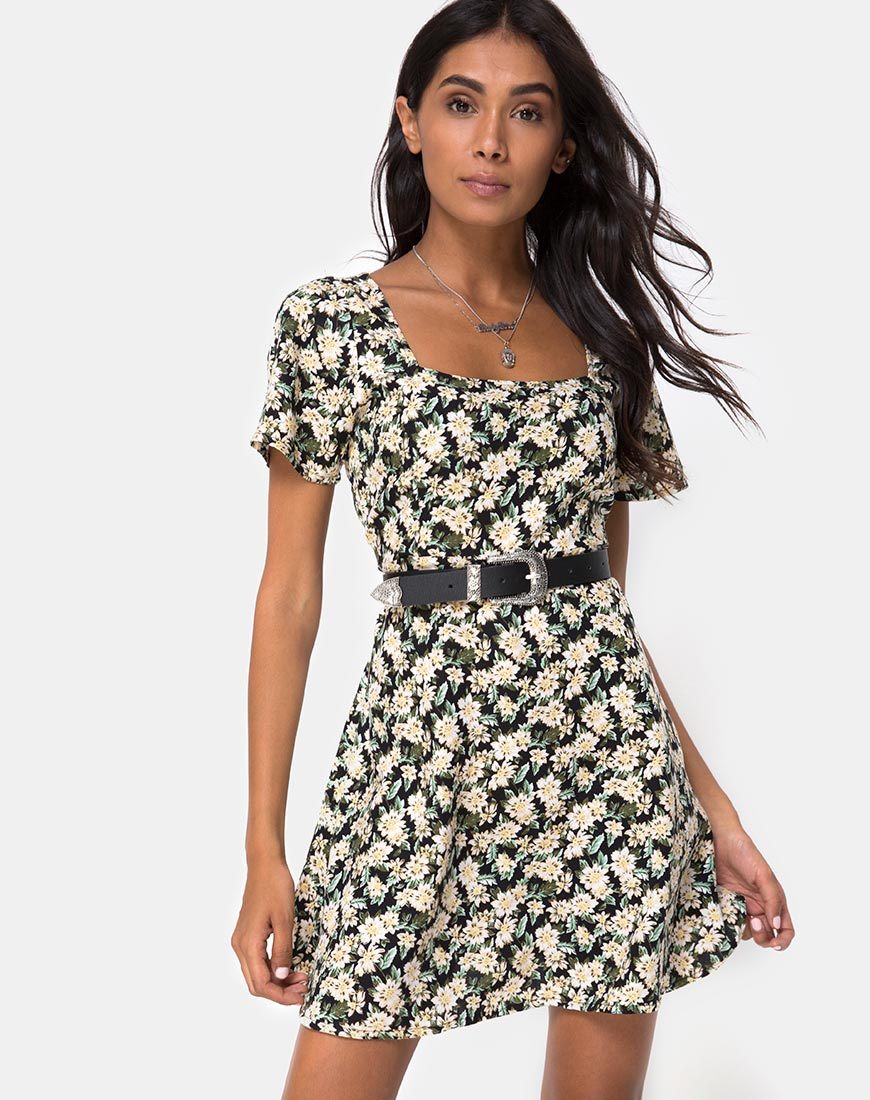 Peky Skaterkleid in Aster Schwarz