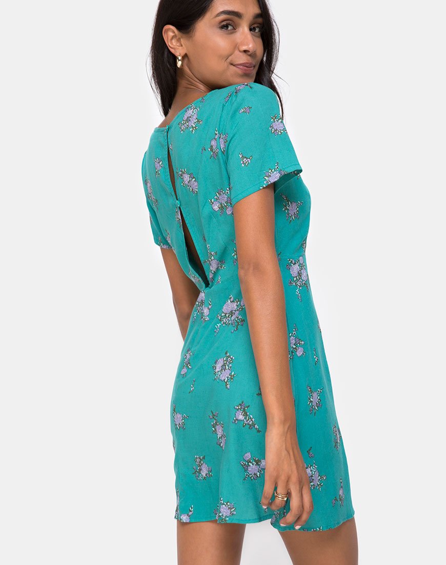 Image of Peky Babydoll Kleid in Soi Rose Grün