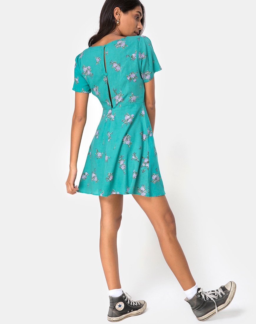 Image of Peky Babydoll Kleid in Soi Rose Grün