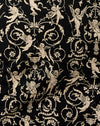 Barocke Putte Schwarz und Gold