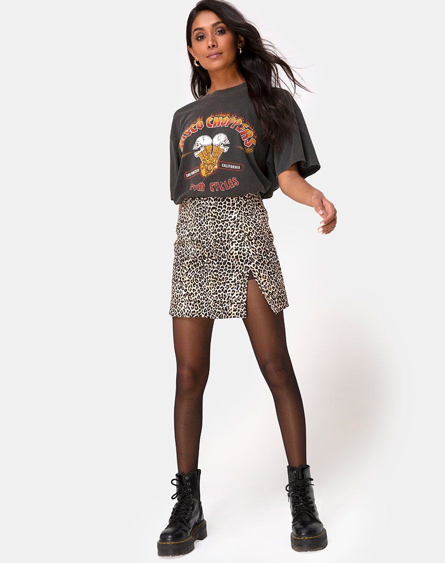 Bild von Pelmet Minirock in Rar Leopard Braun