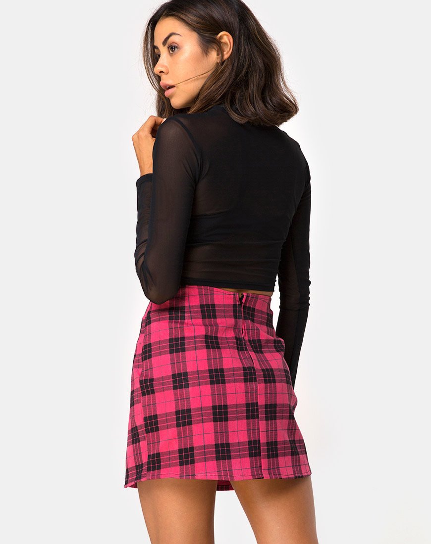 Bild von Pelmet Rock in Winter Plaid Rot / Schwarz