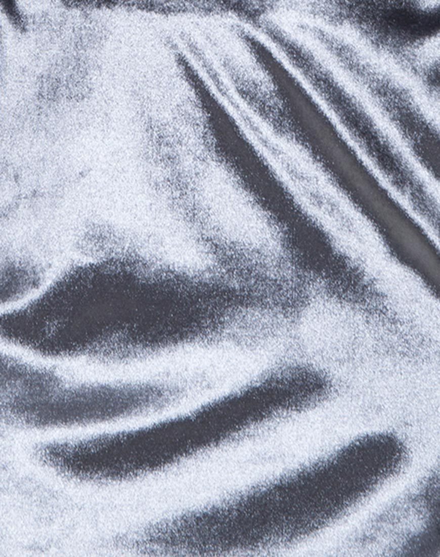 Bild von Pelmet Minirock aus Samt Silber