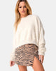 Bild von Pelmet Skirt in 90s Zebra Taupe