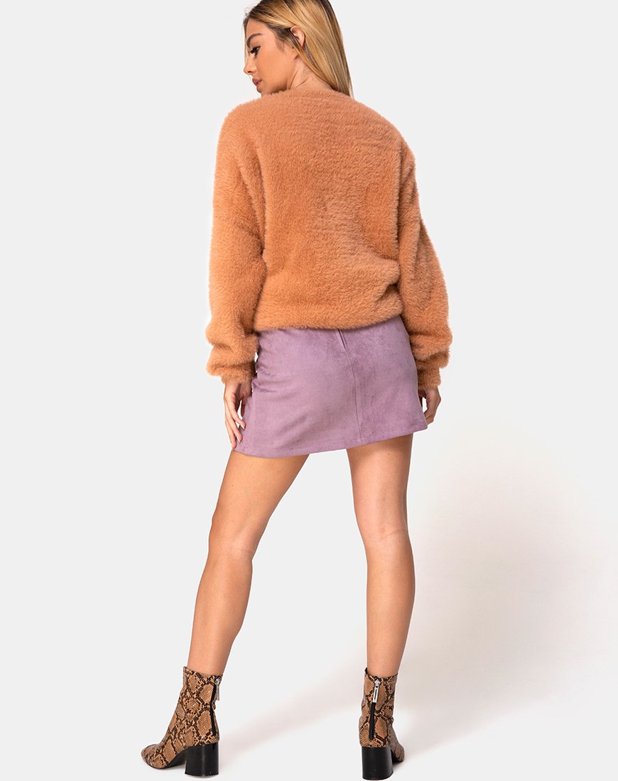 Bild von Pelmo Rock aus Wildleder Violett