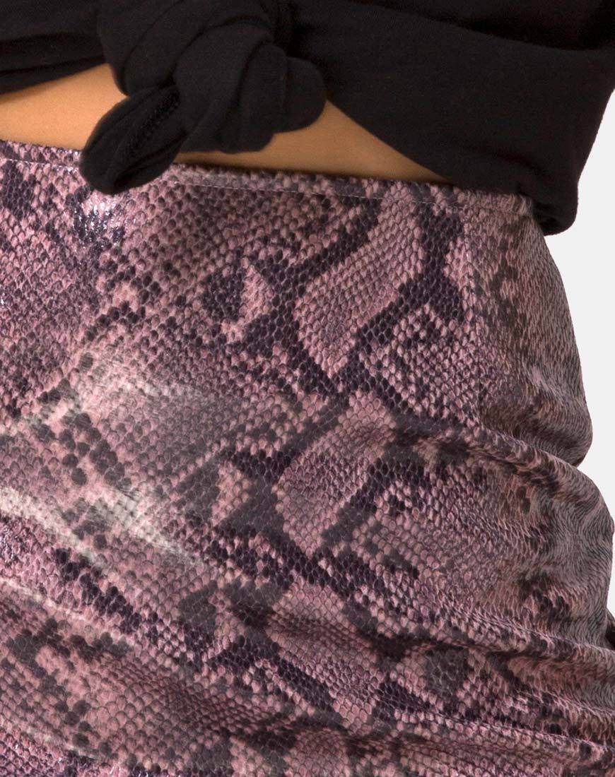 Bild von Pelmo Minirock in Schlangenmauve