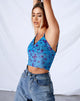 Bild von Penika Cami Top in Mesh Butterfly Azure