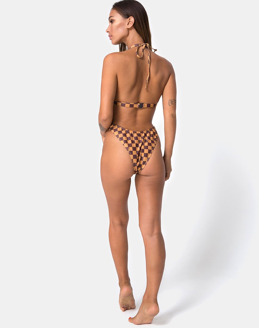 Bild von Pesme Bikini-Oberteil in Mokka-Karo