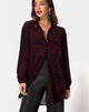 Bild von Phobe Shirt in Rot Leopard Flock Net