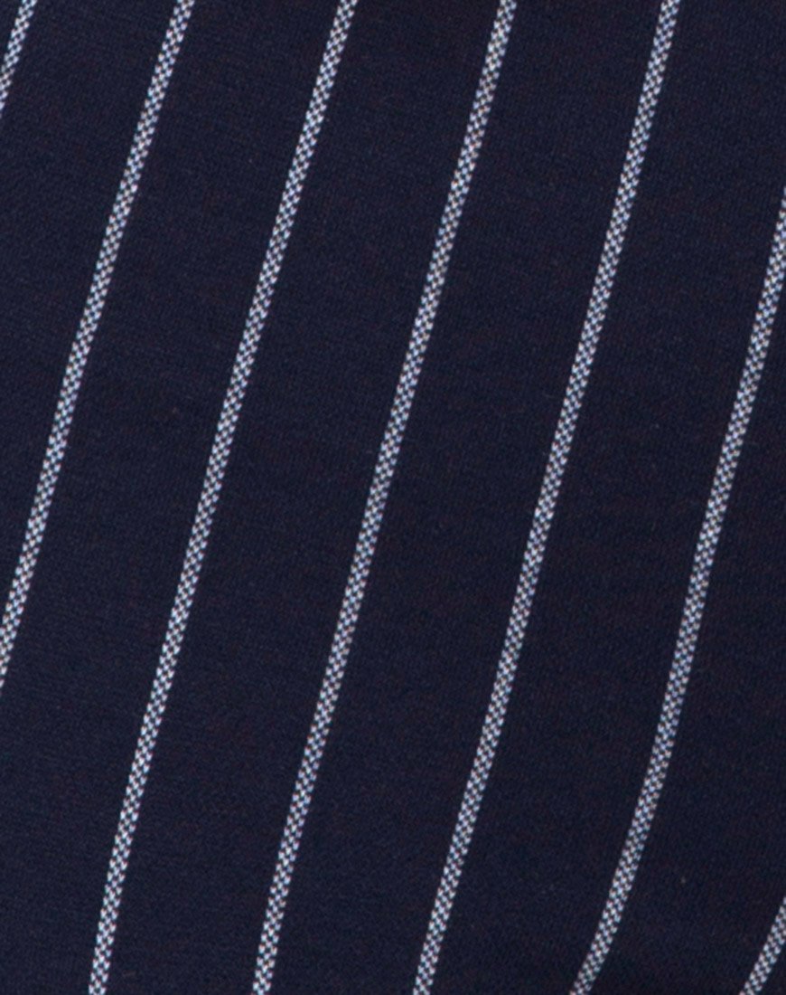 Image of Pin Pants in Marineblau Nadelgestreift