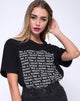 Bild von OVERSIZE BASIC TEE CTN JERSEY 40S BLACKLIKE A BR (Z012733 BLACKLIKE A BRKN RCORDFRON)