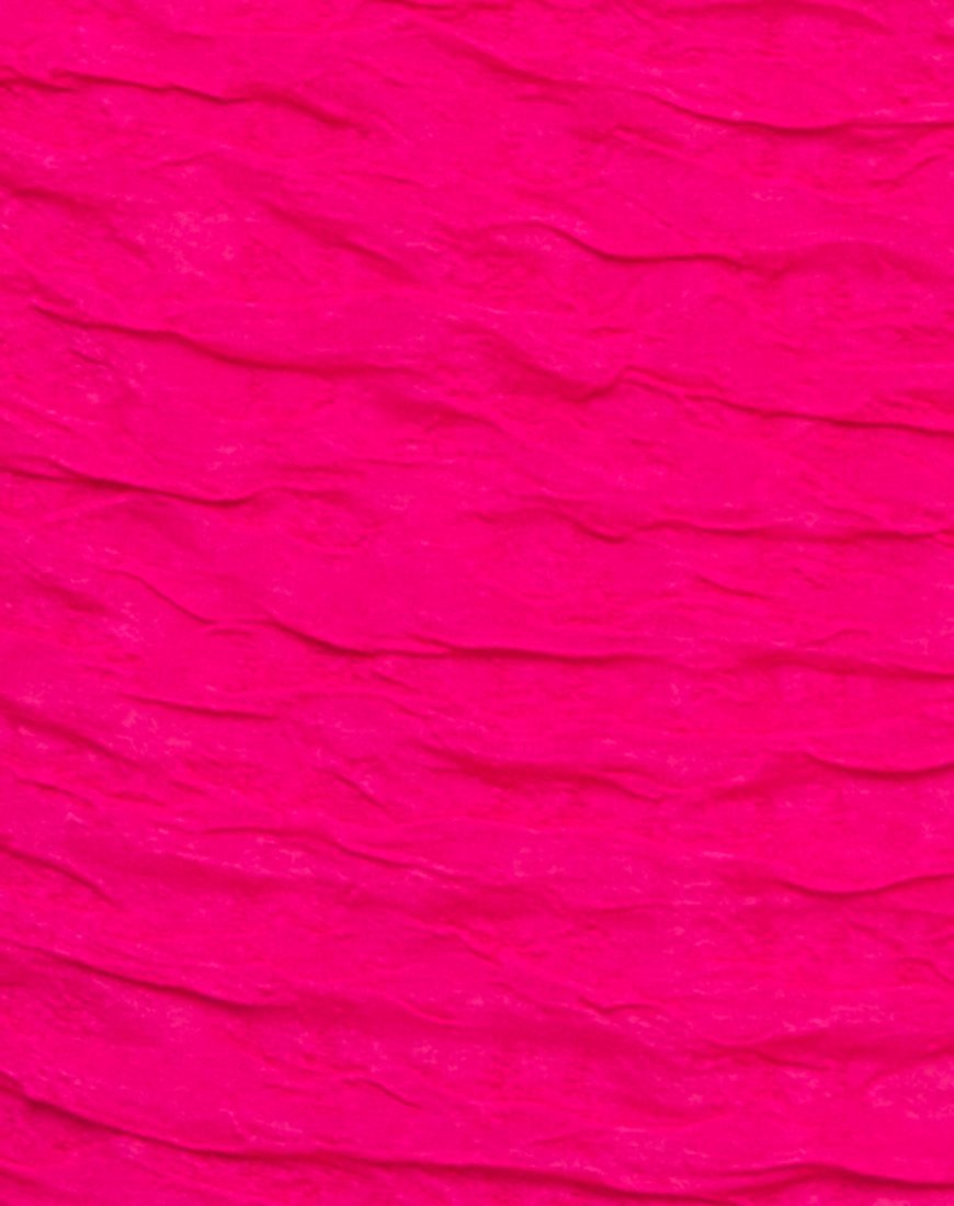 Image von Pollie Swimsuit in 80s Crinkle Pink Highlighter