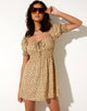 Bild von Poleze Minikleid in Washed Ditsy