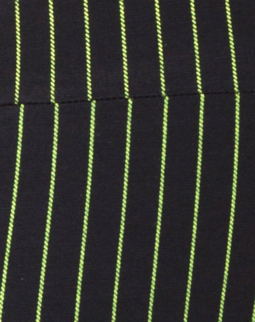 Bild von Poton Cutout Unitard in Neon Pinstripe