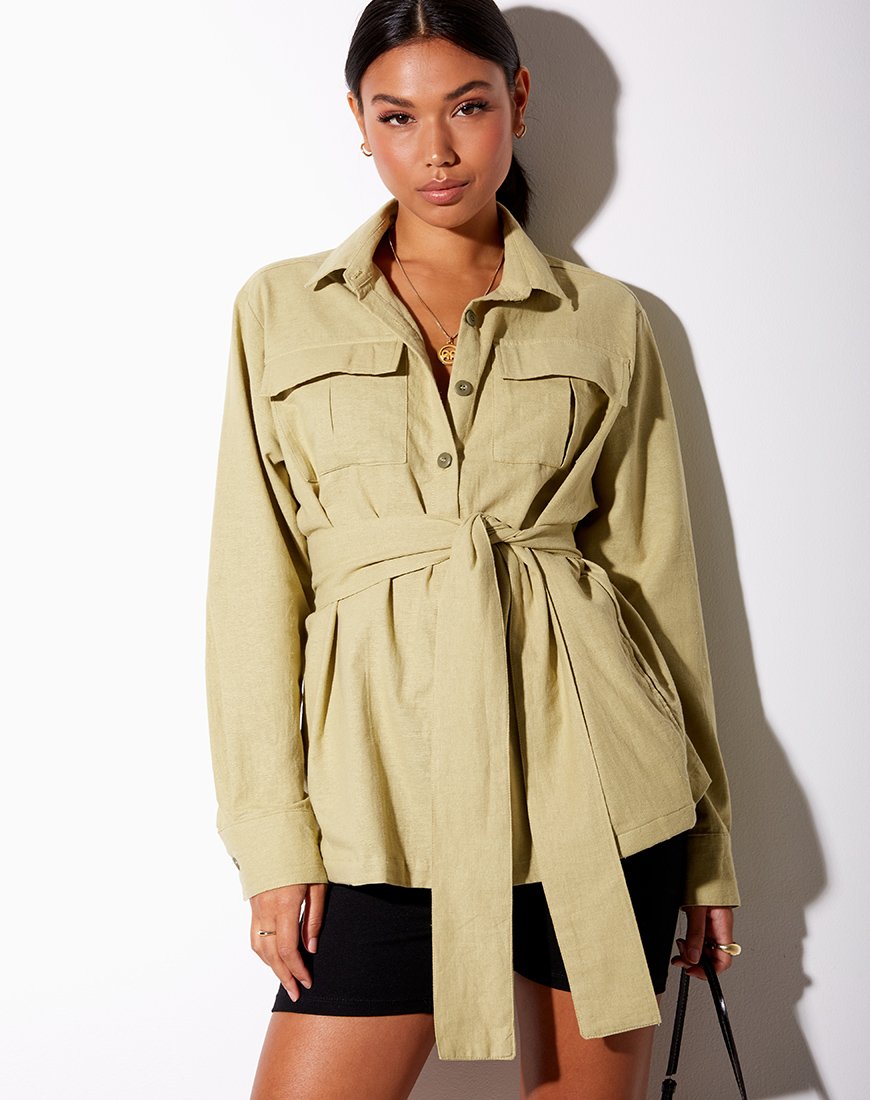 Bild von Prami Shirt in Dusky Green