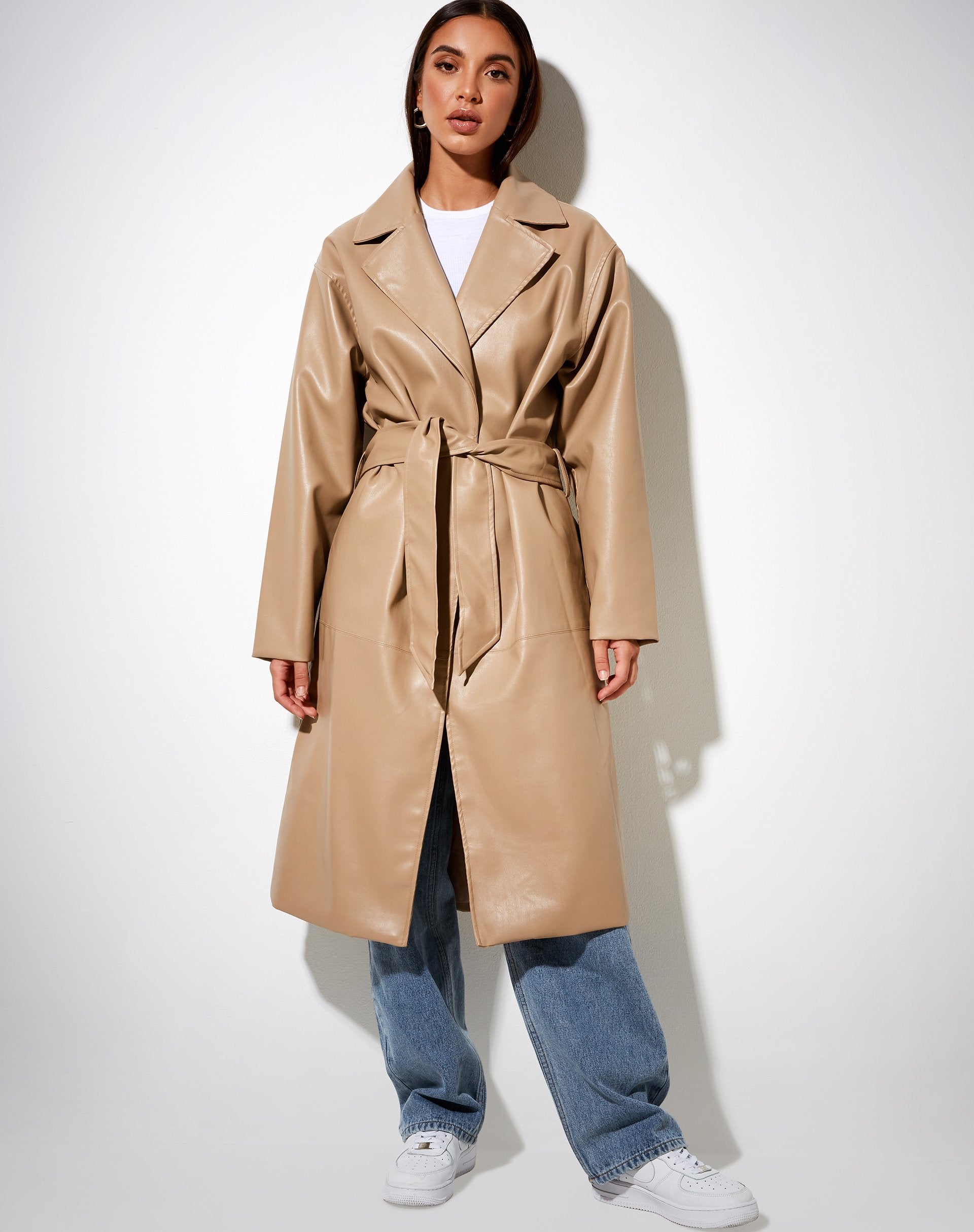 Bild von Duster Coat in PU Tan