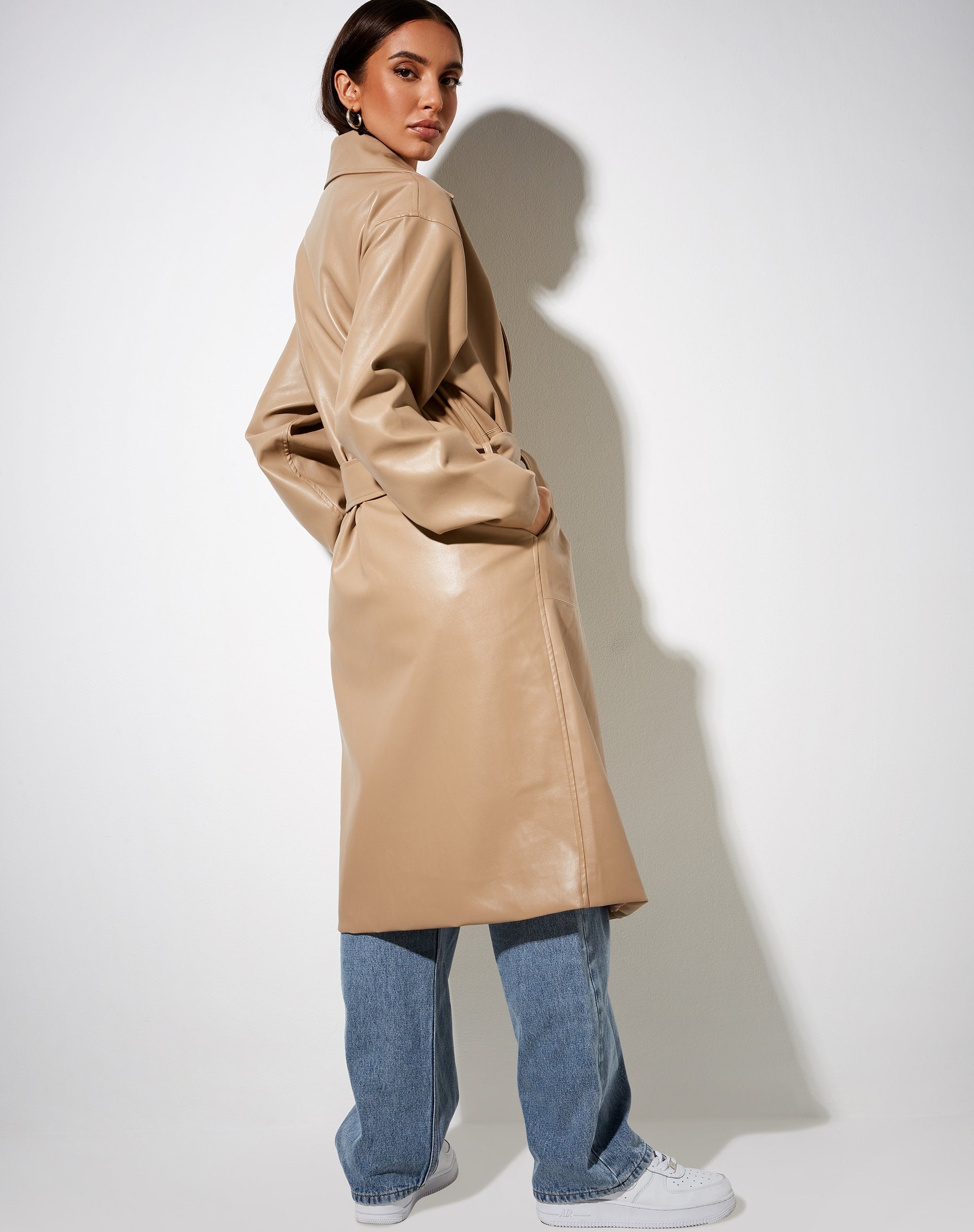 Bild von Duster Coat in PU Tan