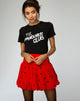 Bild von Puff Ball Rock in Polkadot Rot und Schwarz