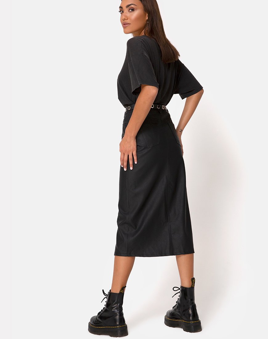 Pyra Midirock aus PU Schwarz