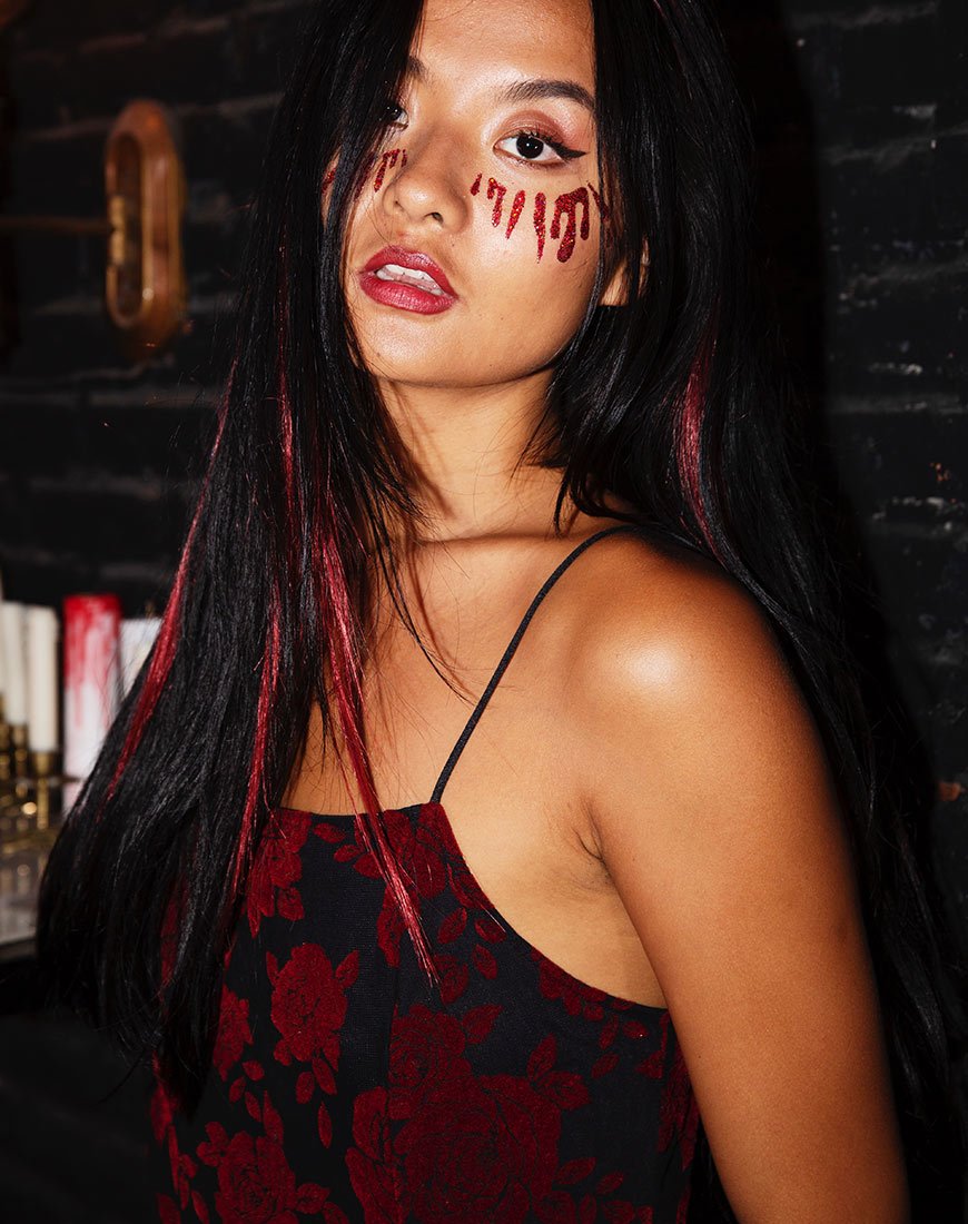 Bild von Red Blood Glitter Tear Sticker von Gypsy Shrine