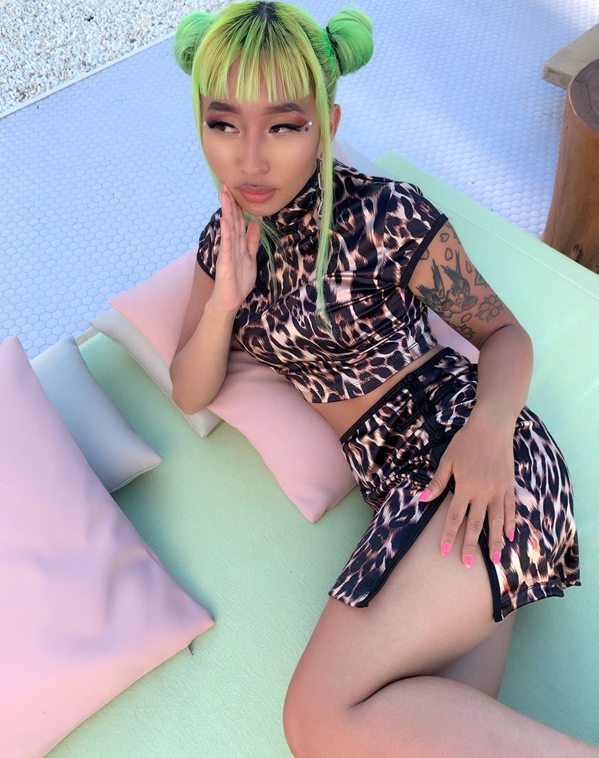 Bild von Jakina Crop Top in Magic Leopard