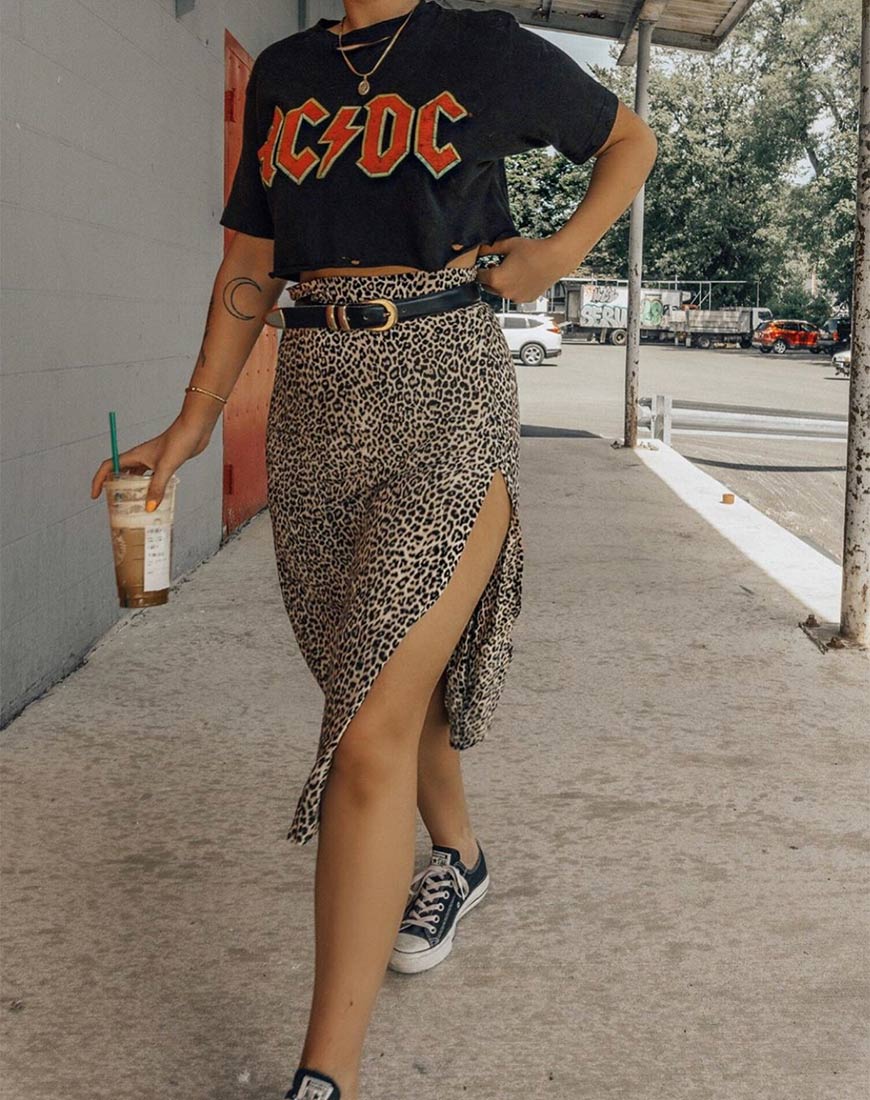 Bild von Saika Midirock in Rar Leopard Braun