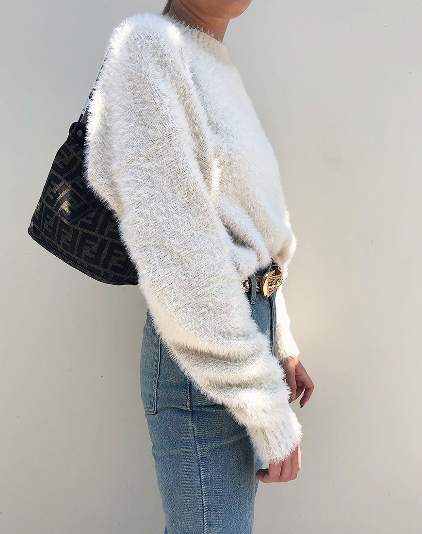 Margo Pullover aus Haferflockenstrick