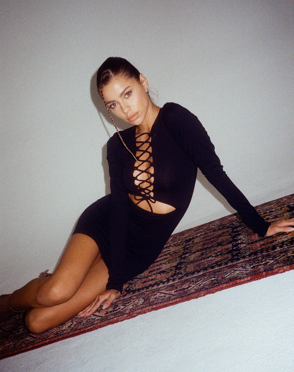 Modita Minikleid aus Lycra Schwarz