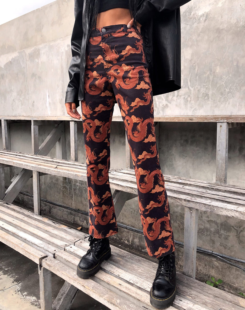 Zoven Schlaghose in Tonal Dragon Orange