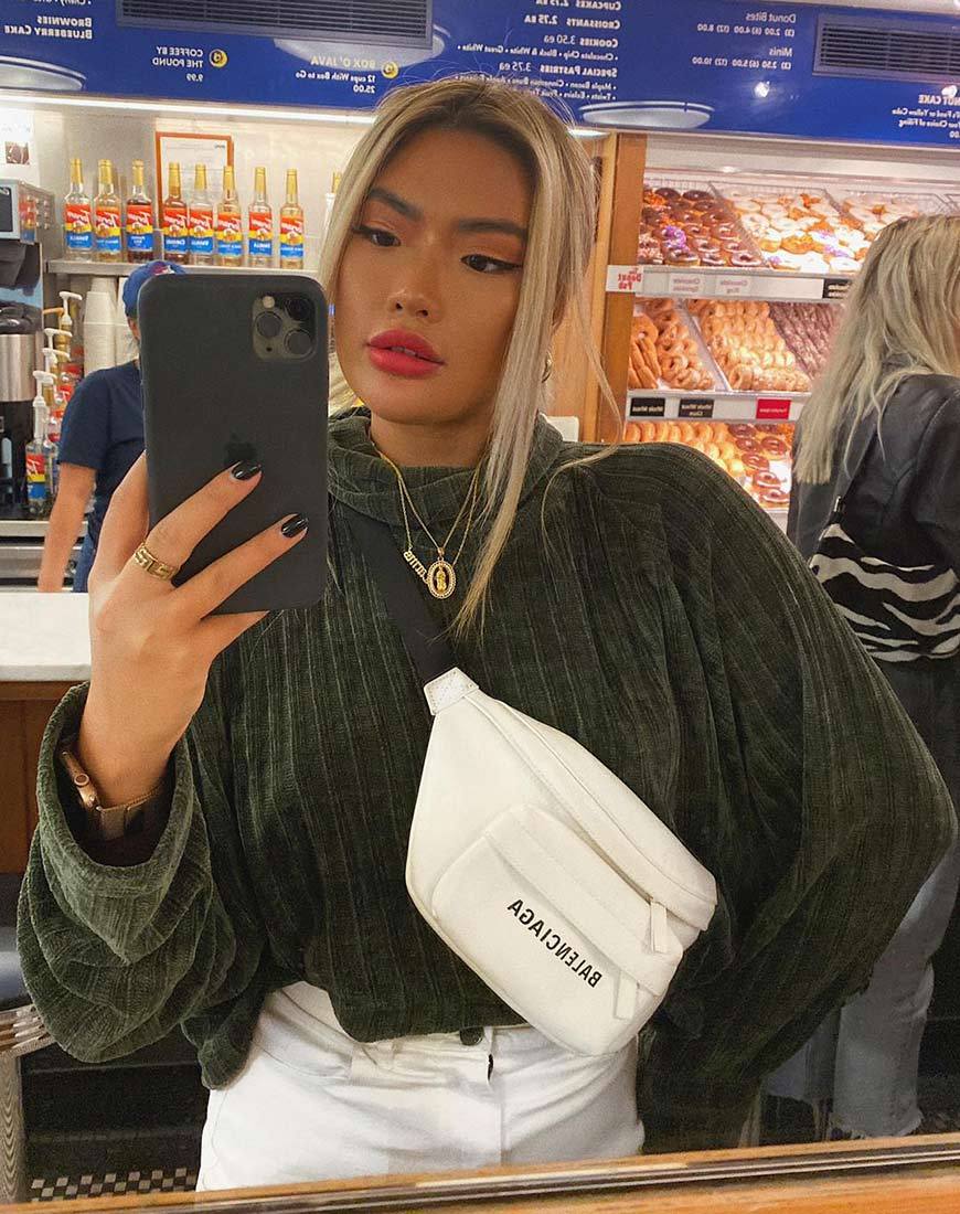 Bild von Evie Cropped Pullover aus Khaki Chenille