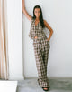 Bild von MOTEL X OLIVIA NEILL Hondra Hose in Check Tan Braun
