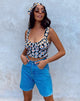 Bild von Gladis Vest Crop Top in Daisy Love Schwarz