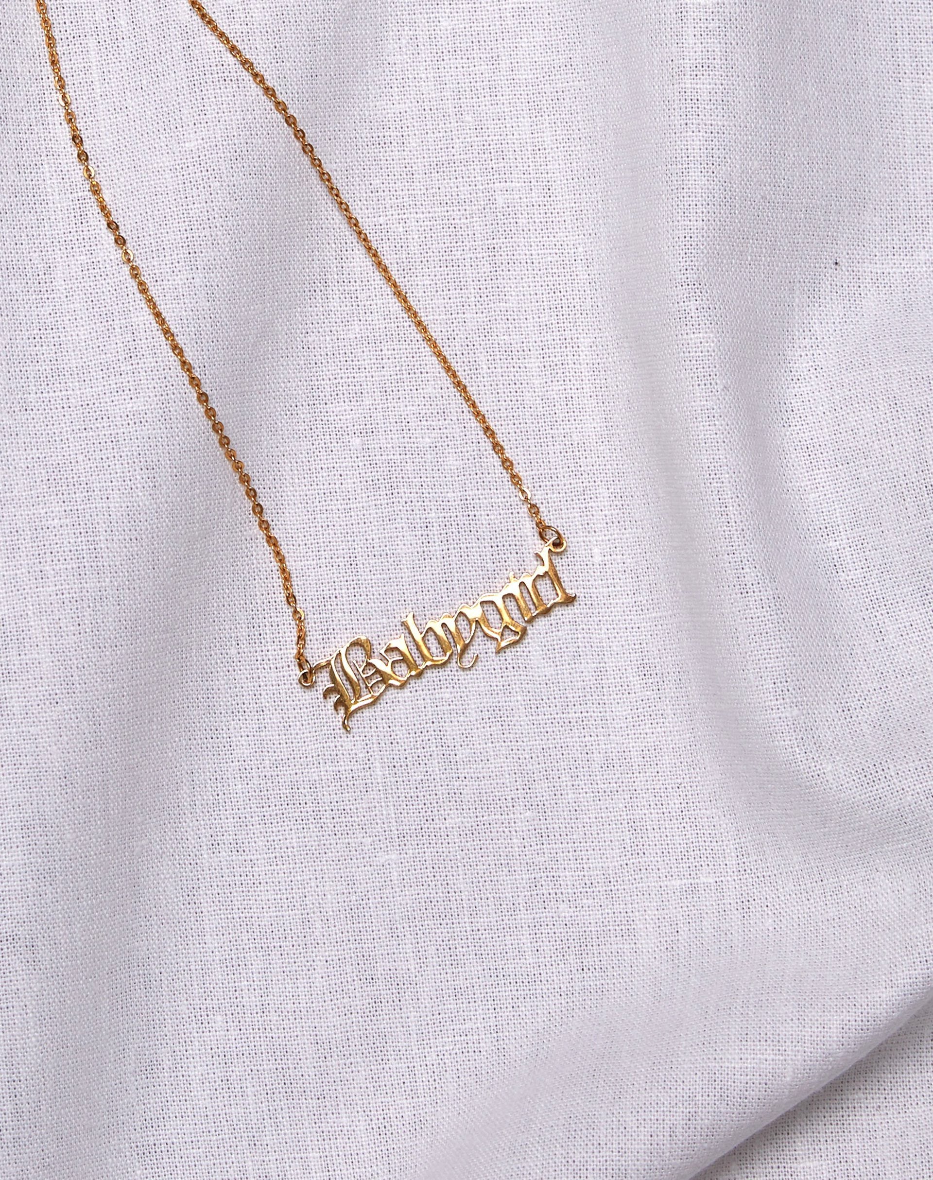 Bild von Halskette in "Baby Girl" Gold