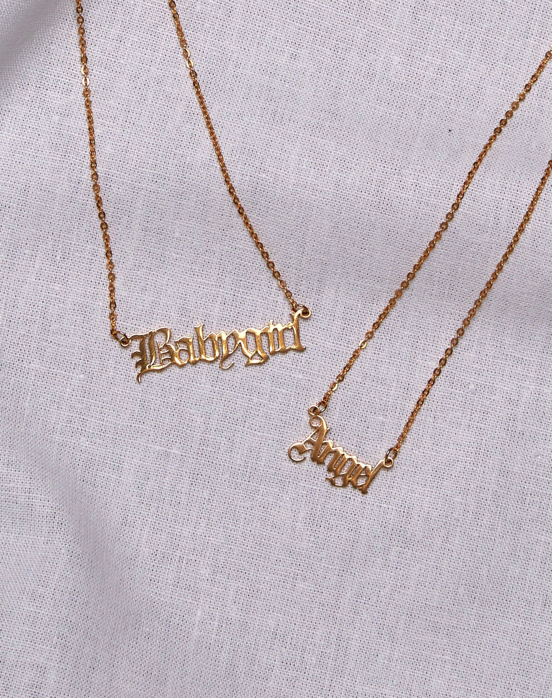 Bild von Halskette in "Baby Girl" Gold