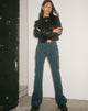 Abbildung der Bootleg Jeans in Cord Forest Green