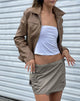 Bild von MOTEL X JACQUIE Zephyr Mini Rock in Baumwolle Drill Taupe