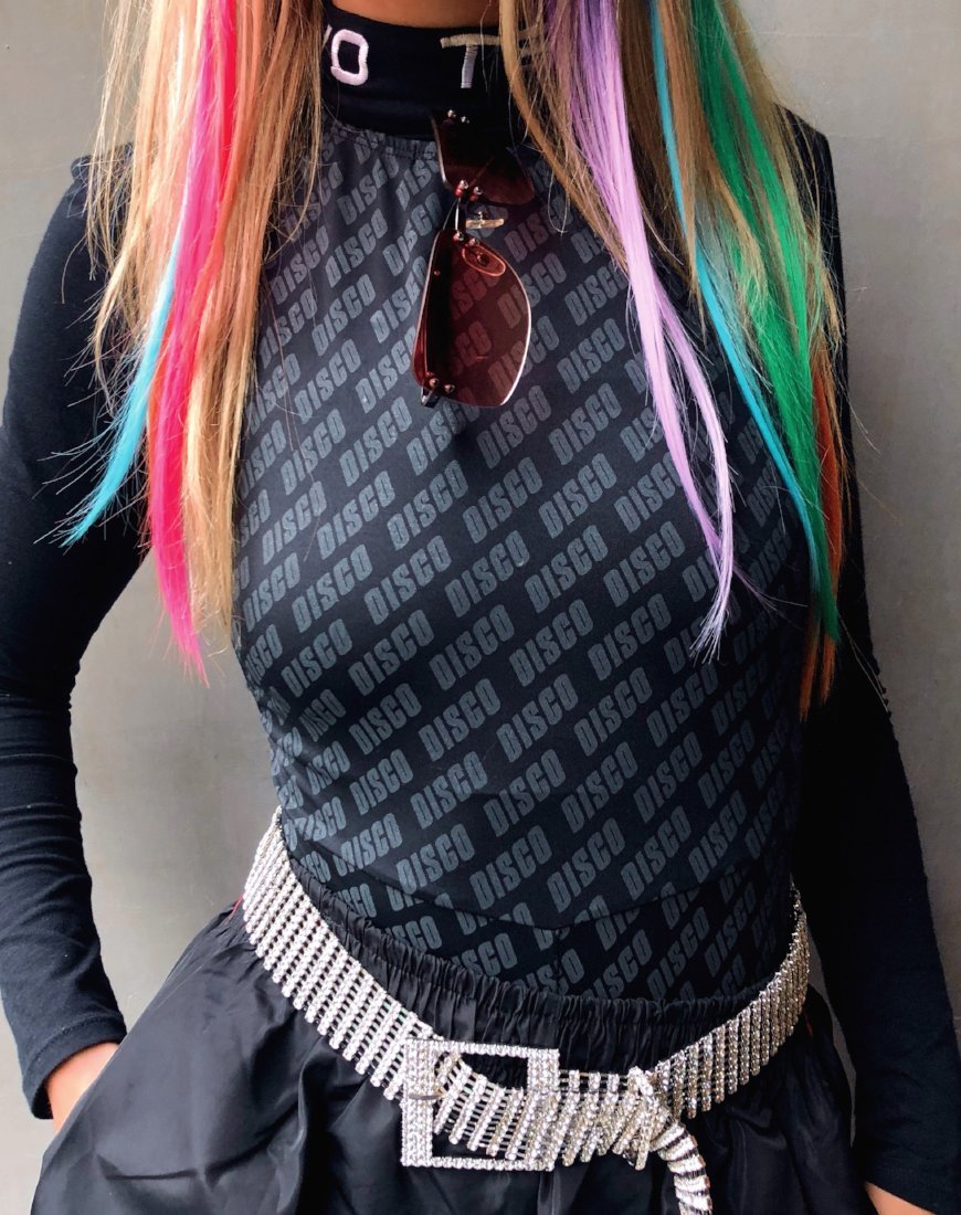 Bild von Acro Unitard in Diagonal Disco