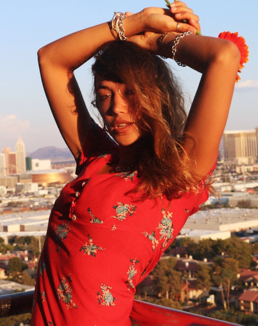 Meca Kleid in Soi Rose Rot