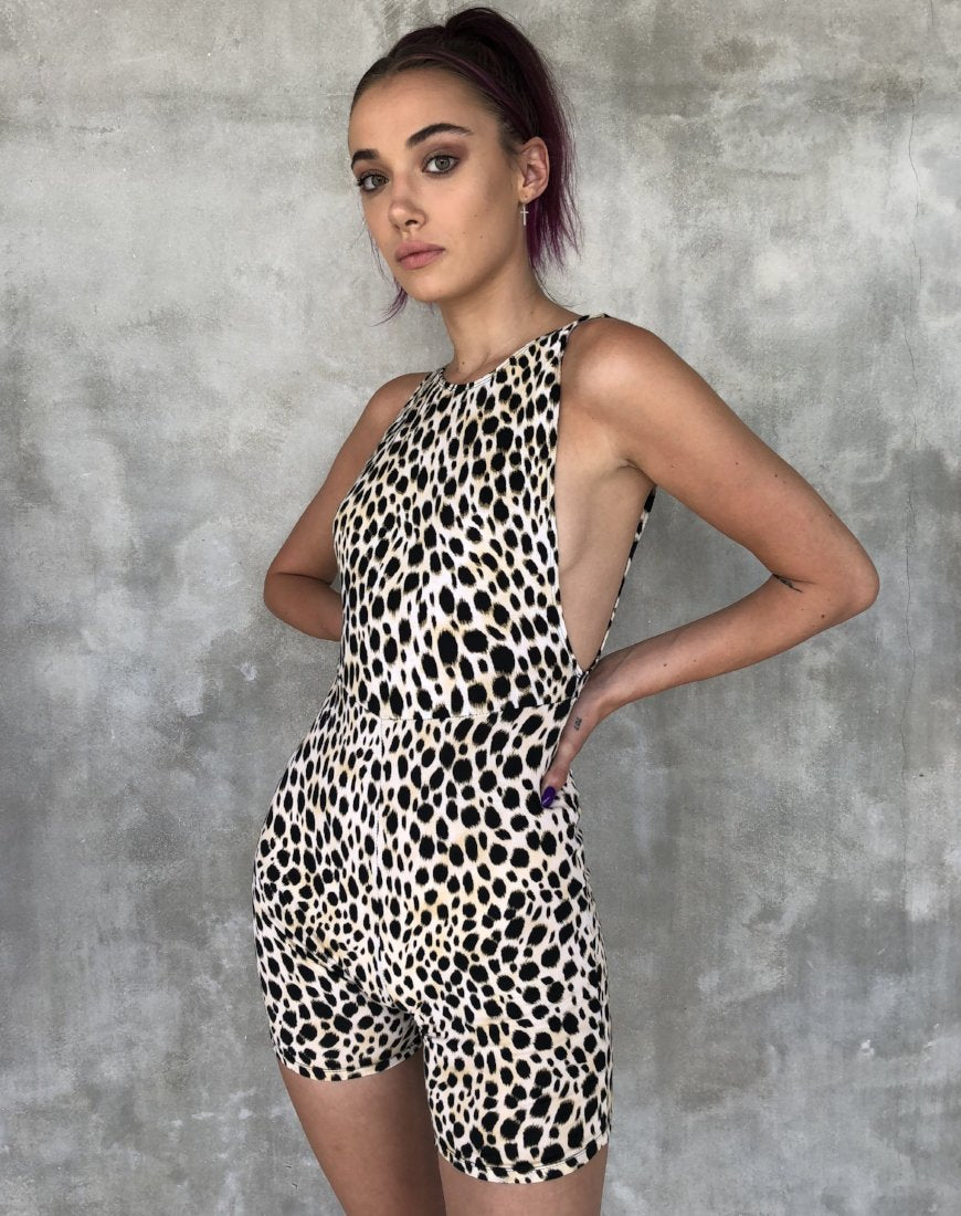 Bild von Acro Unitard in Cheetah