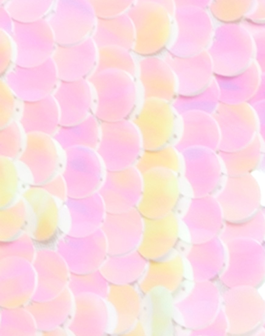 Bild von Crystal Short in Fishcale Disc Pailletten Austernschale