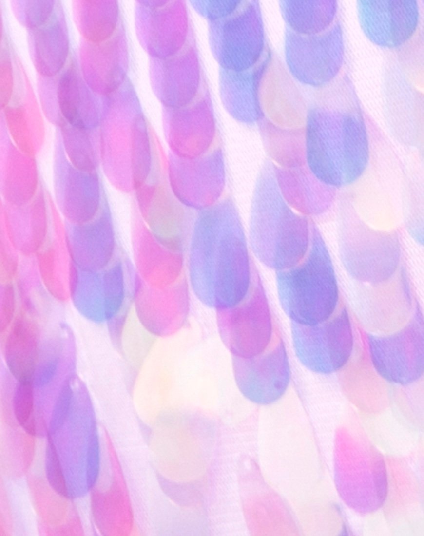 Bild von Lesta Short in Opal Einhorn Pailletten Rosa